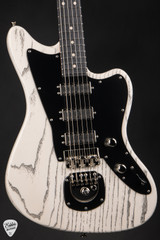 Tom Anderson Raven Classic Electric Guitar in White with Black Dog Hair