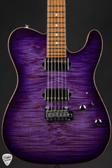 Suhr Modern T – Waterfall Burl Maple & Roasted Swamp Ash Electric Guitar in Trans Purple Burst