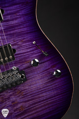 Suhr Modern T – Waterfall Burl Maple & Roasted Swamp Ash Electric Guitar in Trans Purple Burst