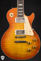 Gibson Custom Shop PSL ’59 Les Paul Standard Reissue VOS Electric Guitar in Sunrise Tea Burst