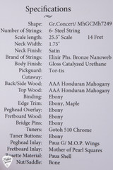 Goodall Grand Concert Acoustic Guitar in Honduran Mahogany