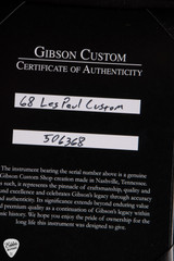 Gibson Custom Shop Made 2 Measure 1968 Les Paul Custom Reissue Koa Electric Guitar in Natural