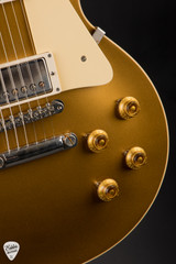 Gibson Custom Shop 1957 Les Paul Goldtop Reissue Dark Back VOS Double Gold Electric Guitar