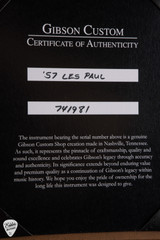 Gibson Certificate of Authenticity
