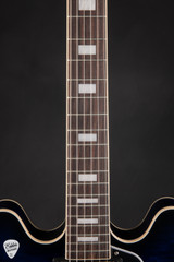 Gibson ES 335 Figured custom color electric guitar in deep ocean burst