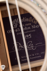 Martin Limited Edition OM 45 John Mayer 20th Anniversary acoustic guitar in platinum gray burst