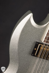 2015 Gibson Custom Shop Mid 60s EDS 1275 Electric guitar in Silver Sparkle