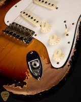 2024 - Fender Custom Shop Limited Edition Red Hot Stratocaster Super Heavy Relic - Faded Aged Chocolate 3-Tone Sunburst
