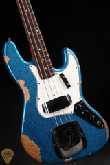2024 - Fender Eddie's Guitars Exclusive Custom Shop 1964 Jazz Bass Heavy Relic - Blue Sparkle