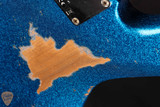 2024 - Fender Eddie's Guitars Exclusive Custom Shop 1964 Jazz Bass Heavy Relic - Blue Sparkle
