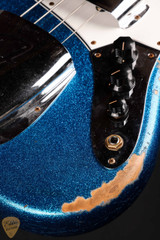 2024 - Fender Eddie's Guitars Exclusive Custom Shop 1964 Jazz Bass Heavy Relic - Blue Sparkle