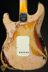 2024 - Fender Custom Shop Limited Edition 1959 Stratocaster Super Heavy Relic - Aged Shell Pink over Chocolate 3-Tone Sunburst