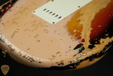 2024 - Fender Custom Shop Limited Edition 1959 Stratocaster Super Heavy Relic - Aged Shell Pink over Chocolate 3-Tone Sunburst