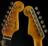 Fender Custom Shop Limited Edition 1959 Stratocaster Super Heavy Relic - Aged Sonic Blue over Chocolate 3-Tone Sunburst