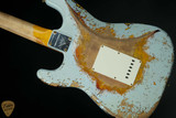 Fender Custom Shop Limited Edition 1959 Stratocaster Super Heavy Relic - Aged Sonic Blue over Chocolate 3-Tone Sunburst