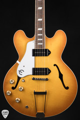 Epiphone Casino USA Collection Left Handed Electric Guitar in Royal Tan