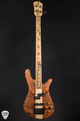 Spector NS2 4 String Neck Thru Bass Guitar in Maple Burl and Swamp Ash