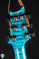 Paul Reed Smith Eddie’s Guitars Wood Library Custom 24 Ebony FB Stained Neck Electric Guitar in Carrol Blue