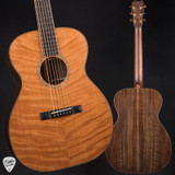 Huss & Dalton OM Custom Curly Redwood and Figured Claro Walnut Acoustic Guitar