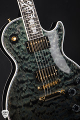 Gibson Custom Shop PSL Les Paul Ultima Tree of Life Nordic Blue Electric Guitar