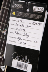 Paul Reed Smith McCarty 594 Spec Sheet