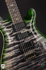 Paul Reed Smith Eddie’s Guitars Wood Library Studio Quilt Top/Stained Maple Neck/Brazilian FB Charcoal Jade Burst