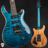 Paul Reed Smith Eddie’s Guitars Wood Library Studio Quilt Top/Stained Maple Neck/Brazilian FB Blue Matteo