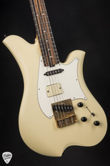 Bacci Leonardo Dual Output Officina Electric Baritone Guitar in Butter White