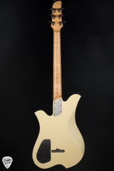Bacci Leonardo Dual Output Officina Electric Baritone Guitar in Butter White