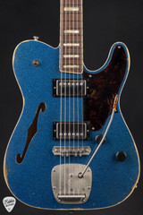 Castedosa Marianna Semi Hollow Aged Blue Sparkle Electric Guitar