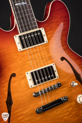 Collings I35 LC Deluxe Custom Inlay/ThroBaks Electric Guitar in Dr. Pepper Burst