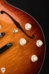 Collings I35 LC Deluxe Custom Inlay/ThroBaks Electric Guitar in Dr. Pepper Burst