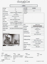 Dunable Custom Shop Yeti Electric Guitar with Mun Ebony and Honduran Mahogany