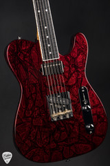 Suhr Eddie’s Guitars Exclusive Roasted Classic T Electric Guitar in Red Web