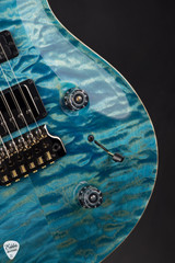 Paul Reed Smith Eddie’s Guitars Wood Library Studio Quilt Top Stained Maple Neck Brazilian FB Electric Guitar in Aquableux