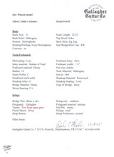 Gallagher Doc Watson Acoustic Guitar with Sitka Spruce and Mahogany