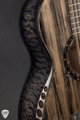 Kevin Ryan “The Darkwood” Abbey Grand Parlor 10 String Sitka Spruce and Quilted Maple