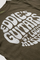 Eddie's Guitars Psych Olive Shirt