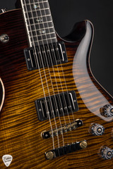 Paul Reed Smith Eddie’s Guitars Wood Library McCarty 594 Singlecut Stained Neck Ebony Black Gold Burst Electric Guitar