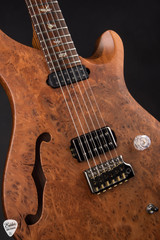 Paul Reed Smith Private Stock 11879 Vela Semi Hollow Cocobolo Redwood Burl Madagascar Rosewood Natural Satin Electric Guitar