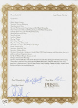 PRS Private Stock Certificate of Authenticity