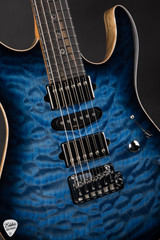 Suhr Modern Quilt Maple & Black Limba Trans Whale Blue Burst Electric Guitar