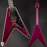 Gibson Custom Shop Made 2 Measure Flying V Custom Gloss Pink Sparkle Electric Guitar