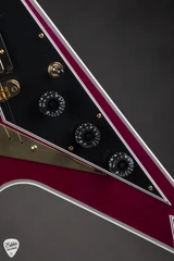 Gibson Custom Shop Made 2 Measure Flying V Custom Gloss Pink Sparkle Electric Guitar