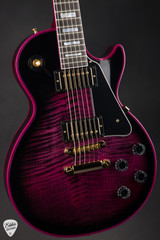 Gibson Custom Shop Made 2 Measure Les Paul Custom Figured Gloss Pink Widow Electric Guitar