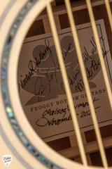 Froggy Bottom Model K Limited Acoustic Guitar with 1876 German Spruce & 5A Quilted Sapele