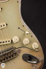 Fender Custom Shop Master Built 1963 Stratocaster Ultra Relic Electric Guitar in Faded Sonic Blue