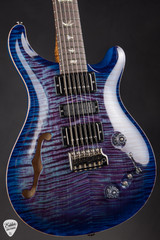 2021 Paul Reed Smith Electric Guitar Eddie’s Guitars Wood Library Special Semi Hollow Brazilian Violet Blue Burst