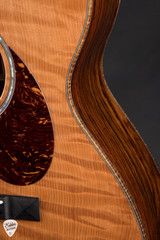 Huss & Dalton OM Custom Acoustic Guitar with Curly Redwood & Cocobolo