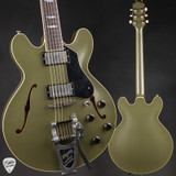 Collings I-35 LC Aged Bigsby/ThroBak Electric Guitar in Olive Drab